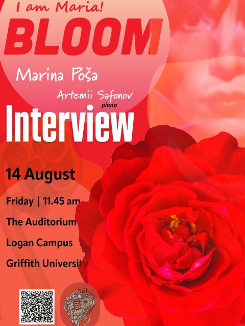 📻Join me tonight on Ozone on 4ZZZ 102.1FM!

I’ll be chatting about my creative journey, my research, and the upcoming performance of I am Maria! Bloom.

If you’re free, I’d love for you to tune in and listen.

Thank you to the Ozone team for the invitation, I can’t wait to share this conversation with you all.

🎙️ Tonight on @ozone4zzz 
🌸 I am Maria! Bloom

I hope you’ll join me!  #iammaria #bloom #griffthuniversity